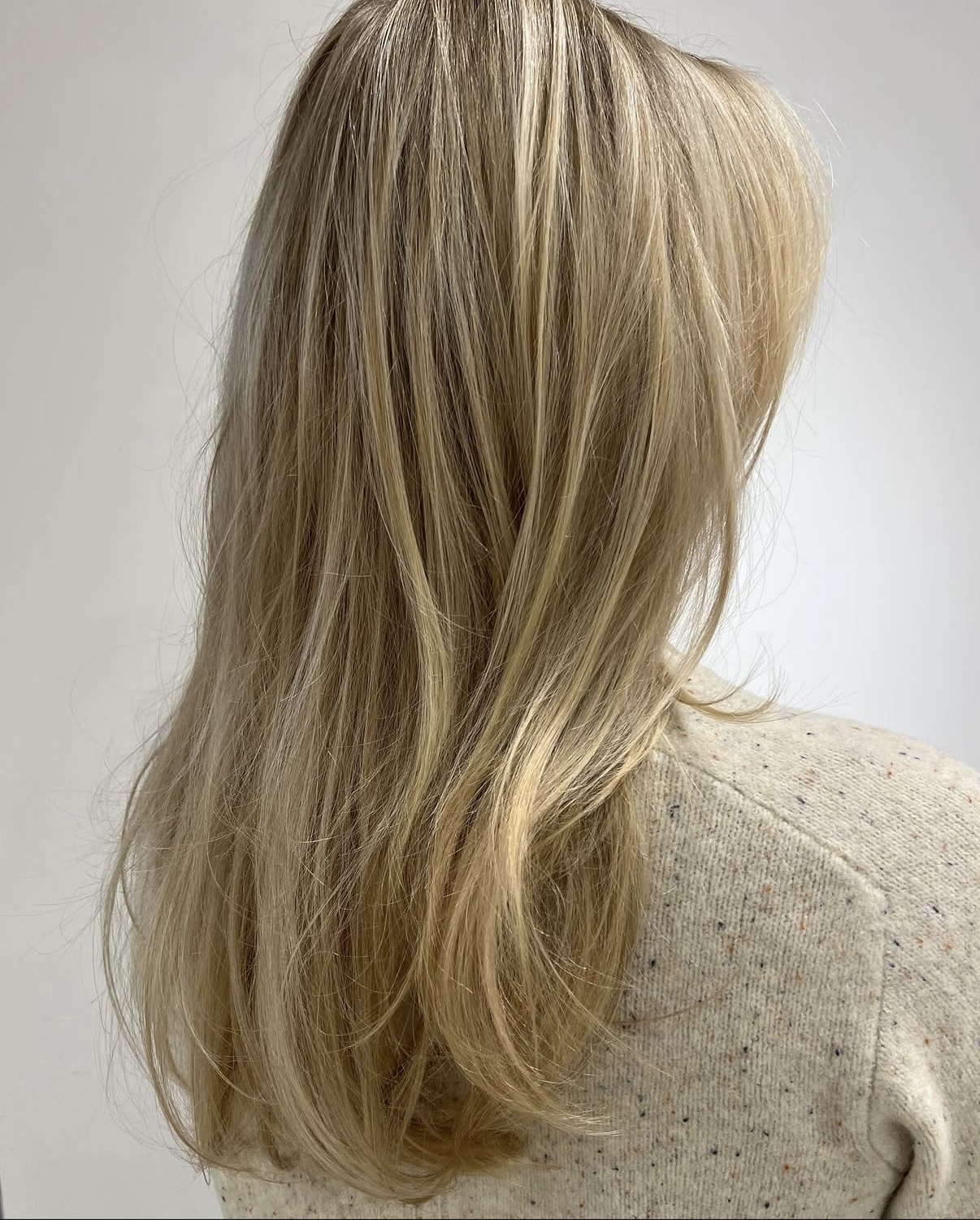 Elegant styled hair